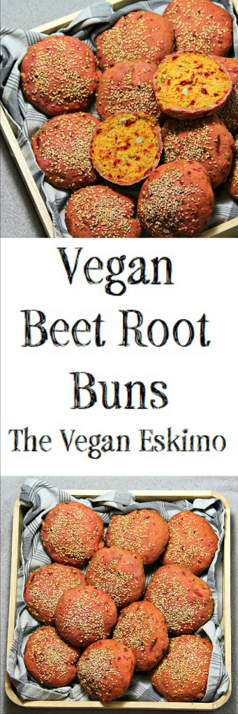 Vegan Beet Root Buns - The Vegan Eskimo