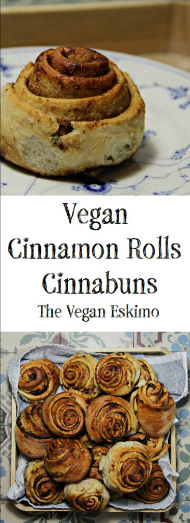 Vegan Cinnamon Rolls / Cinnabuns - The Vegan Eskimo