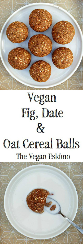 Vegan Fig, Date & Oat Cereal Balls - The Vegan Eskimo