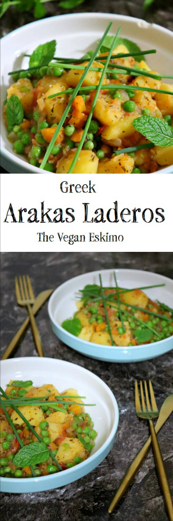 Greek Arakas Laderos - The Vegan Eskimo