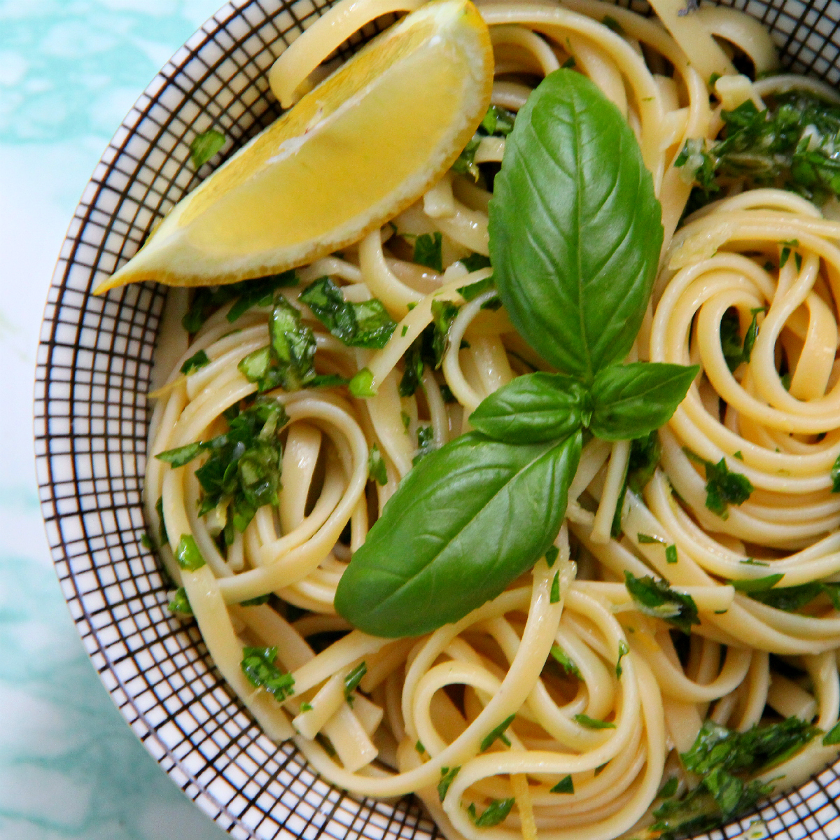 Pasta Basil Gremolata Vinaigrette