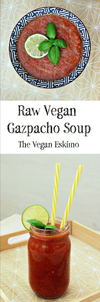 Raw Vegan Gazpacho Soup - The Vegan Eskimo