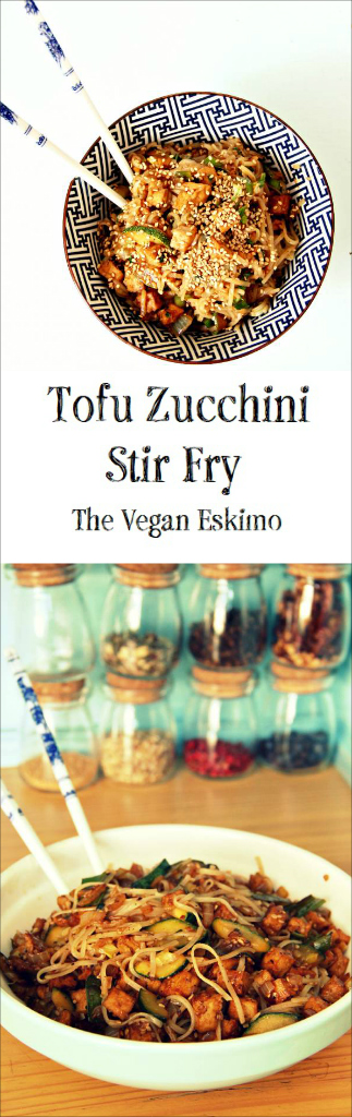 Vegan Tofu Zucchini Stir Fry - The Vegan Eskimo