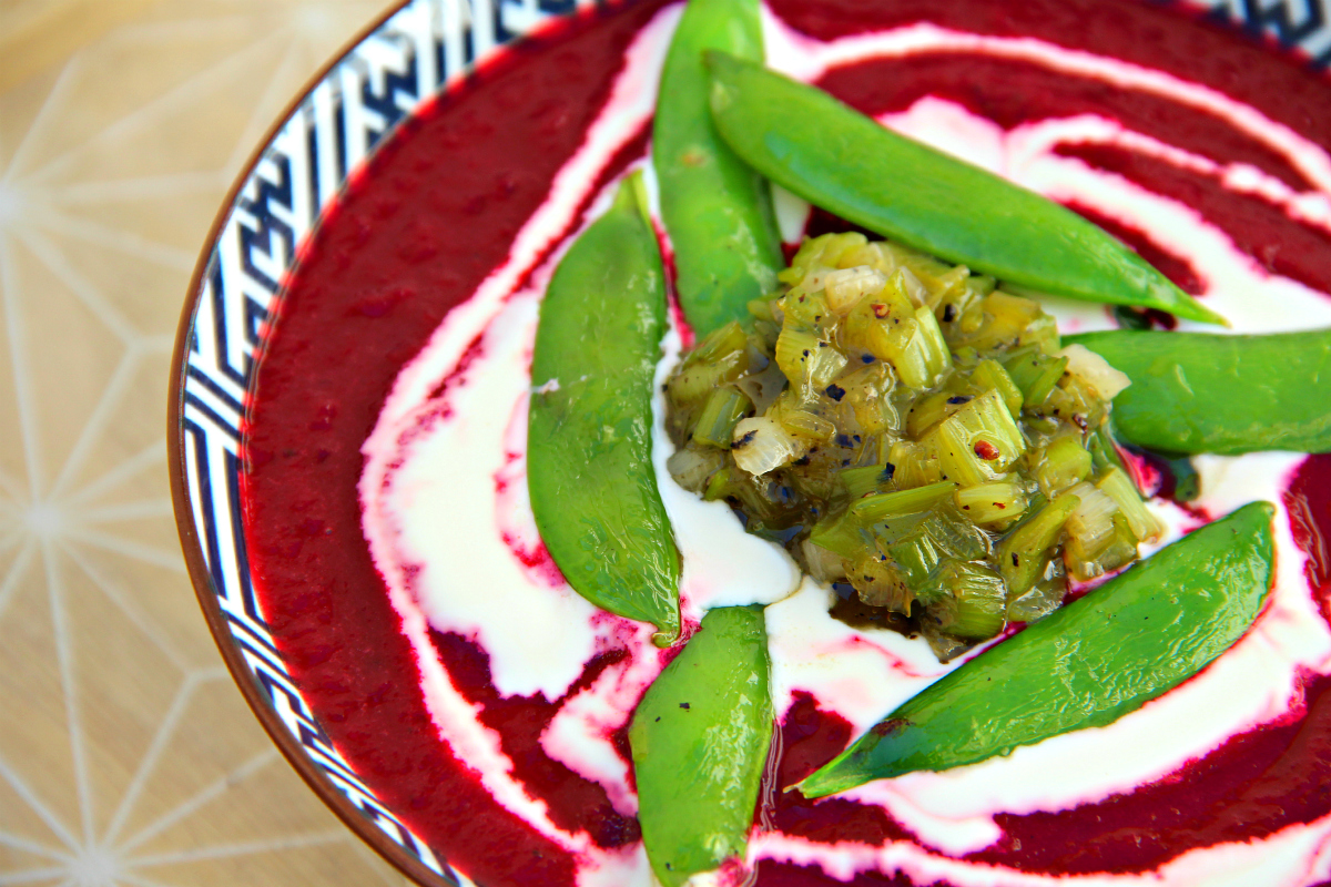 Vegan Beet Root Cucumber Soup - The Vegan Eskimo