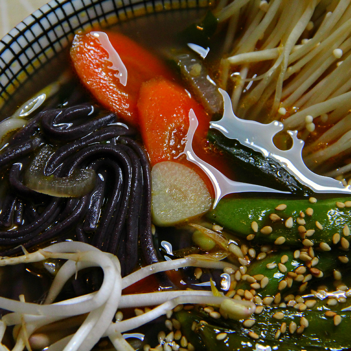 Vegan Black Rice Noodle Soup - The Vegan Eskimo
