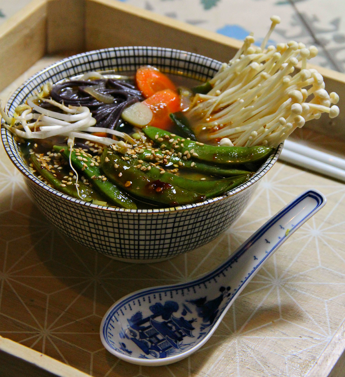 Vegan Black Rice Noodle Soup - The Vegan Eskimo