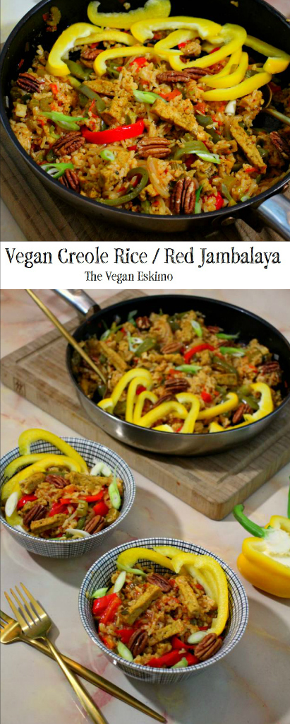 Vegan Creole Rice / Red Jambalaya - The Vegan Eskimo