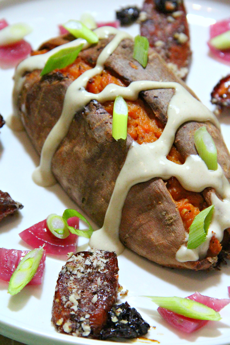 Vegan Double Baked Sweet Potato - The Vegan Eskimo