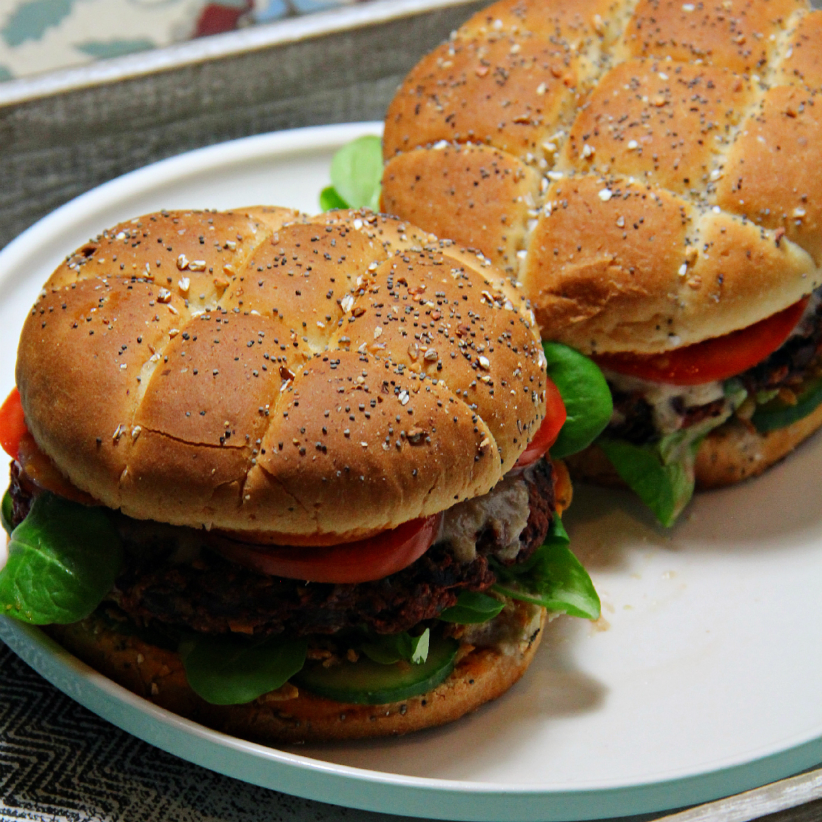 Vegan Mushroom Beet Root Soy Granule Burgers - The Vegan Eskimo