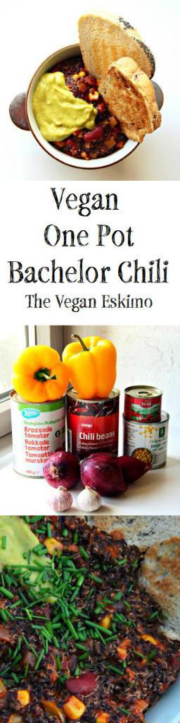 One Pot Vegan Bachelor Chili - The Vegan Eskimo