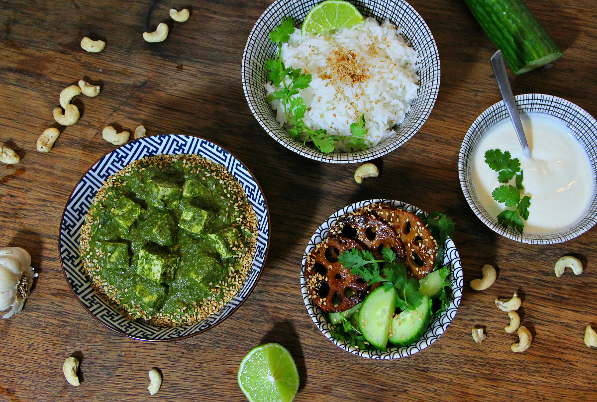 Vegan Punjabi Style Palak Tofu ‘Paneer’ - The Vegan Eskimo