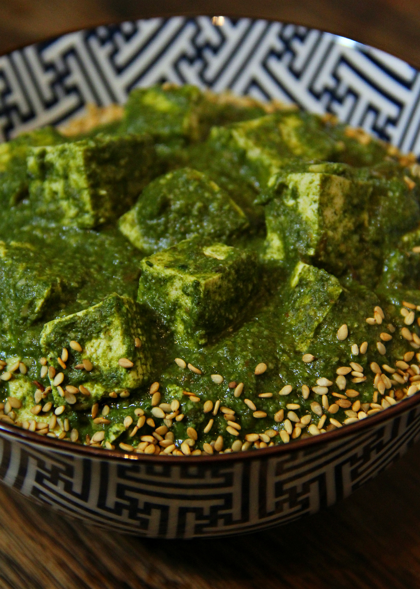 Vegan Punjabi Style Palak Tofu ‘Paneer’ - The Vegan Eskimo