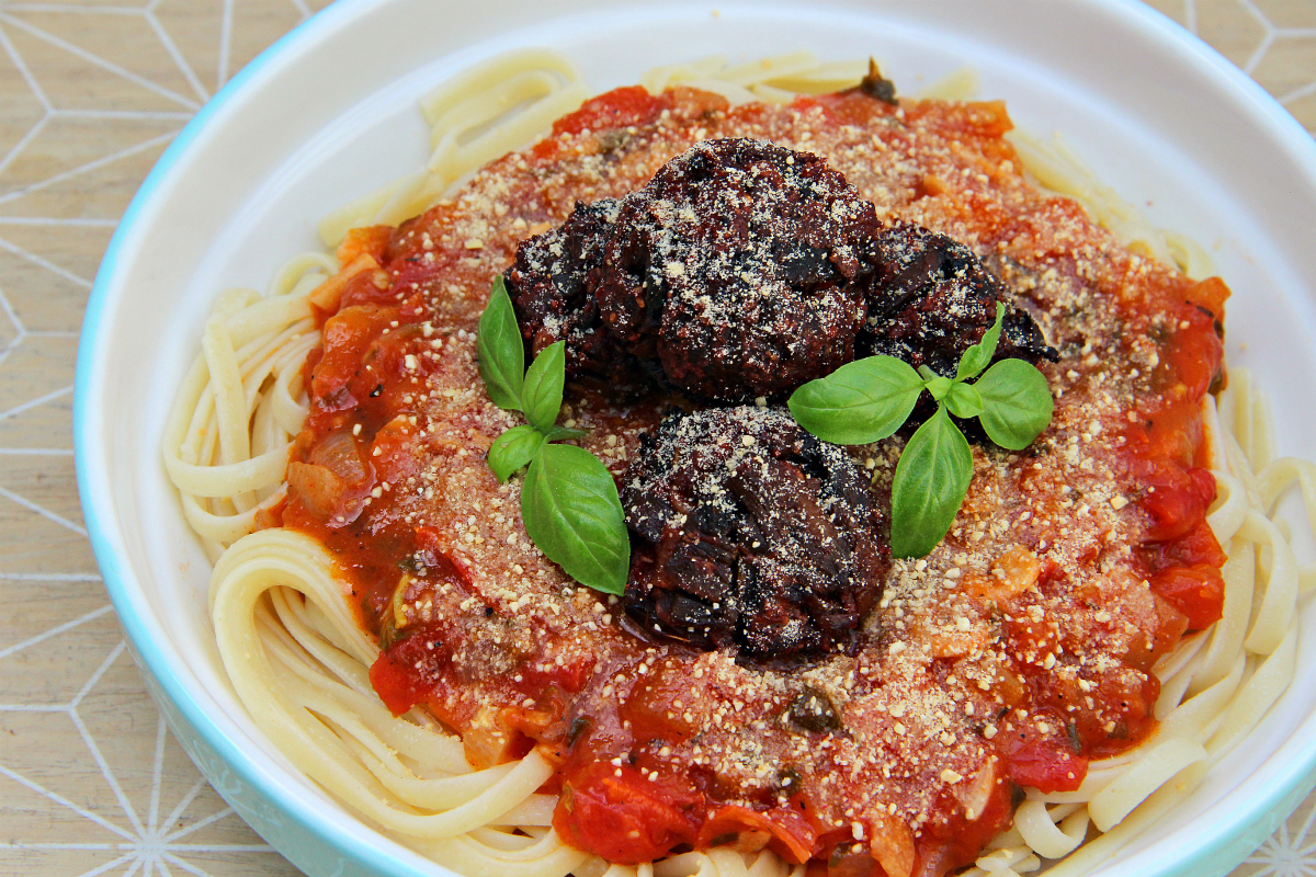 Vegan Spaghetti Meatless Meatballs
