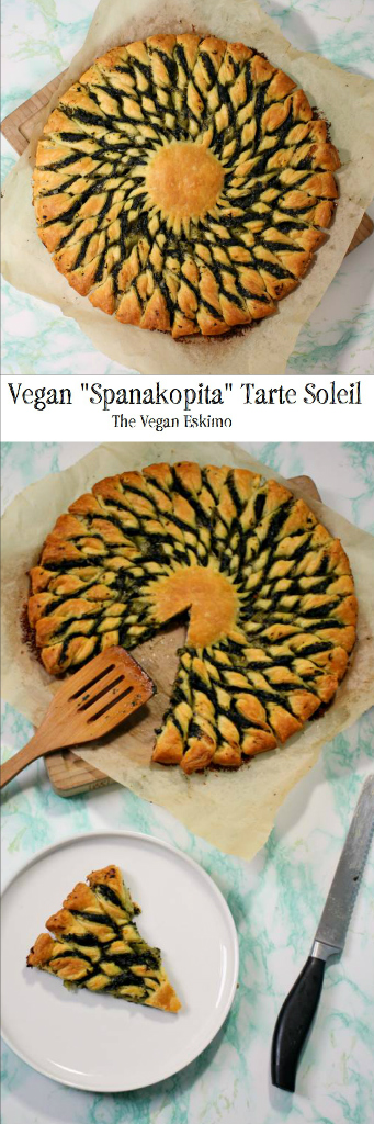 Vegan “Spanakopita” Tarte Soleil - The Vegan Eskimo