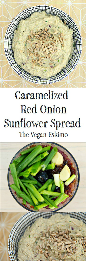 Caramelized Red Onion Sunflower Spread - The Vegan Eskimo