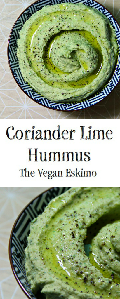Coriander Lime Hummus - The Vegan Eskimo