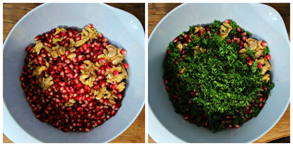 Fried Fennel Pomegranate Apple & Walnut Salad - The Vegan Eskimo