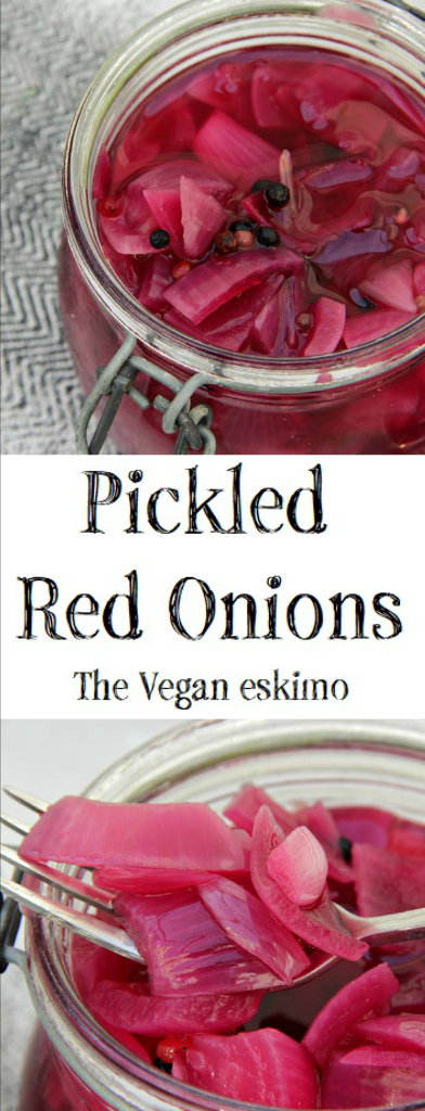 Pickled Red Onions - The Vegan Eskimo