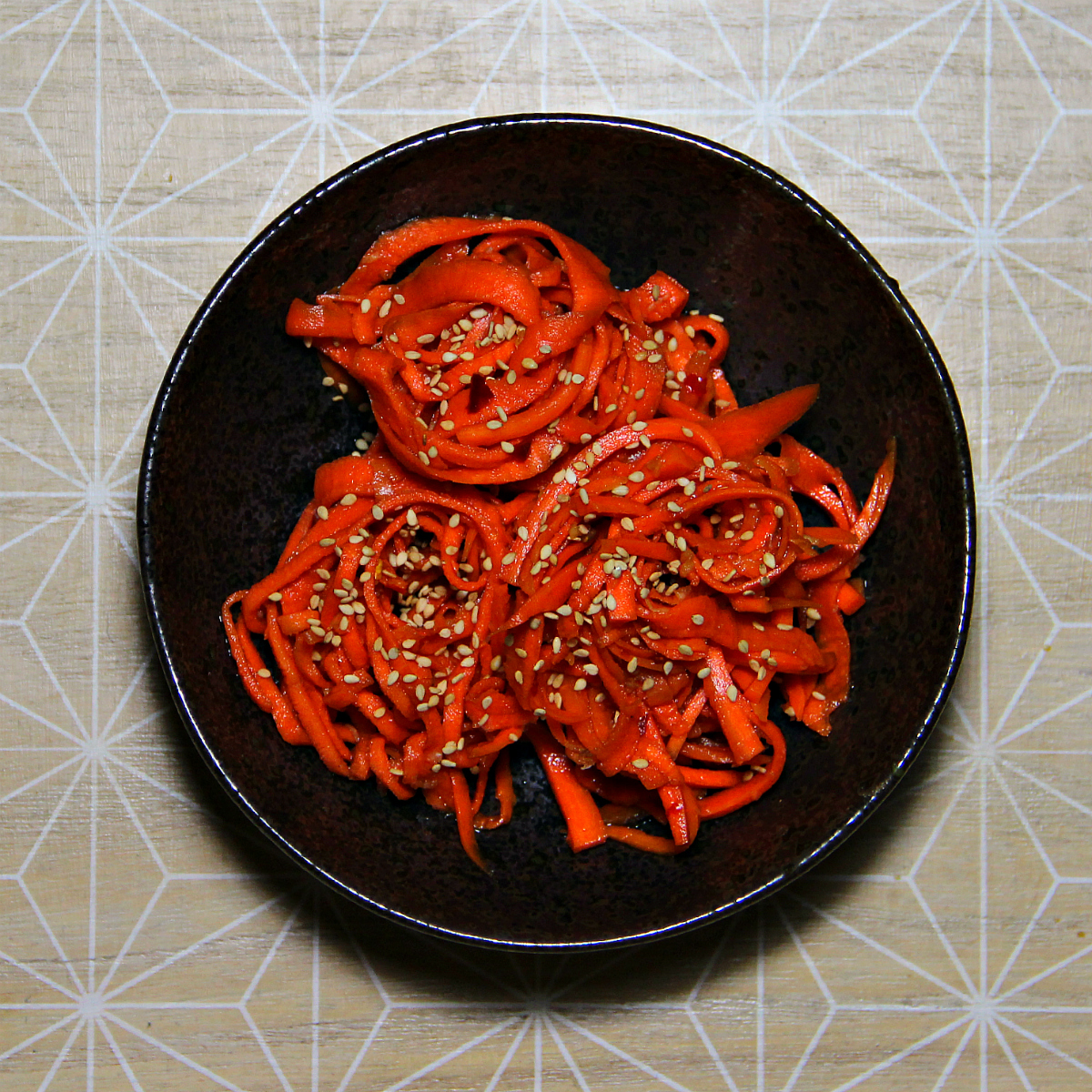 Quick Pickled Carrot Noodles - The Vegan Eskimo