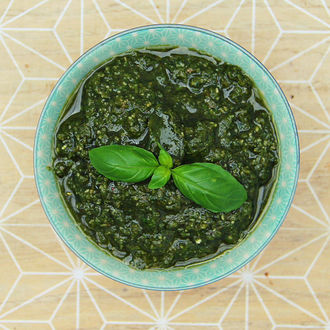 Vegan Basil Pesto Pine Nuts - The Vegan Eskimo