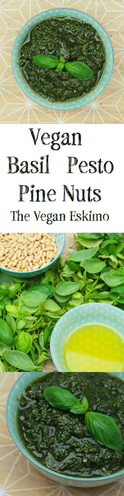 Vegan Basil Pesto Pine Nuts - The Vegan Eskimo