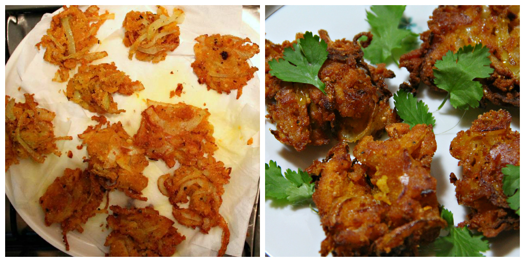 Vegan Corn Flour Onion Bhajis - The Vegan Eskimo