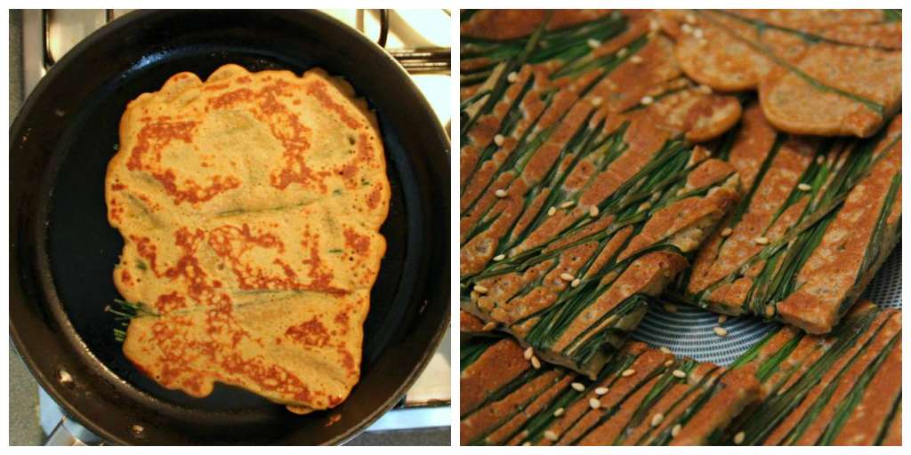 Vegan Korean Buchujeon / Chive Pancakes - The Vegan Eskimo