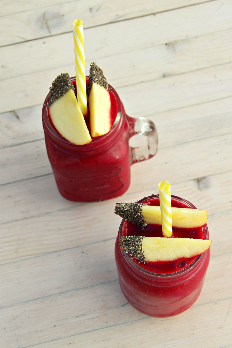 Crimson Red Beet Root Raspberry Ginger Smoothie - The Vegan Eskimo