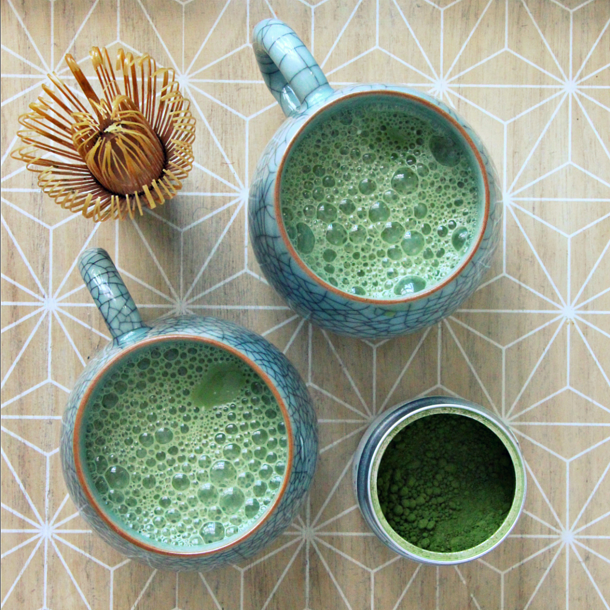 Vegan Vanilla Matcha Latte - The Vegan Eskimo