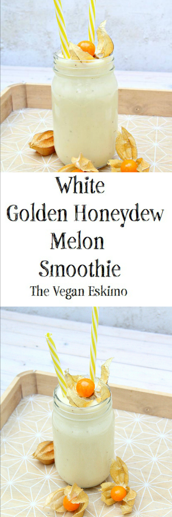White Golden Honeydew Melon Smoothie - The Vegan Eskimo